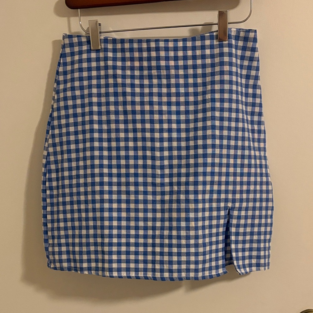 Gingham skirt
